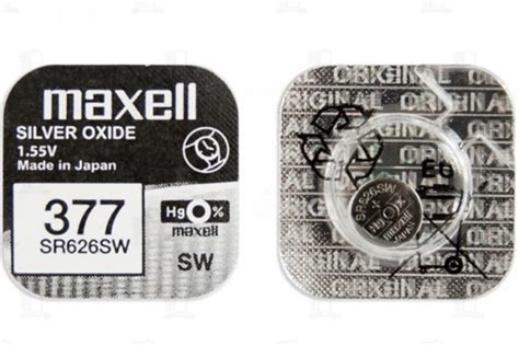 Размеры и форма батареек 377а и 377