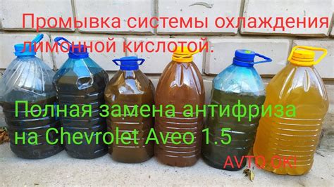 Влияние лимонной кислоты на резину системы охлаждения