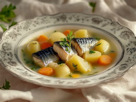 Киш с головой свежемороженой скумбрии и овощами