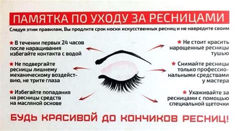 Основные правила ухода за нарощенными ресницами