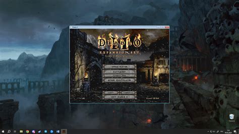 Запуск Diablo 2 в режиме "Окно"