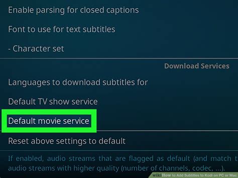 Как настроить субтитры в Kodi