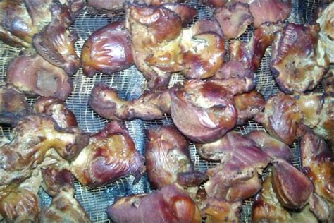 Копчение желудков куриных