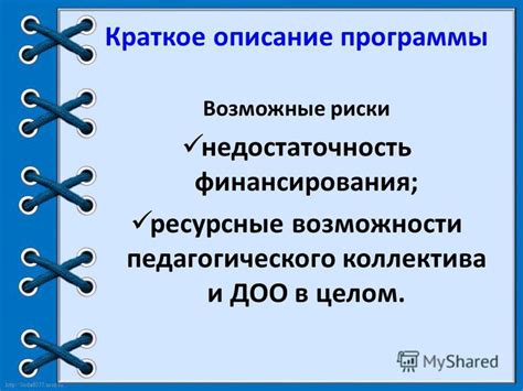 Краткое описание программы и ее возможности
