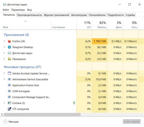 Оптимизация работы фоновых процессов