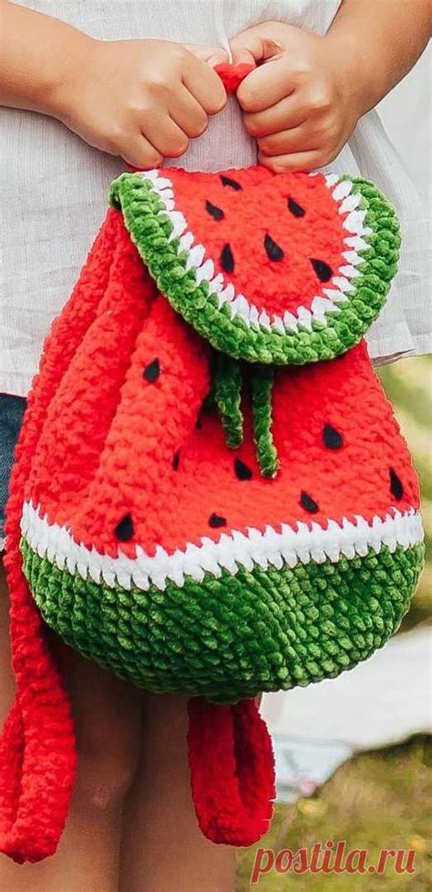 Основные этапы создания амигуруми-арбуза