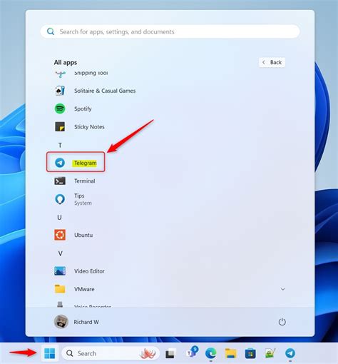 Откройте Telegram и войдите в свою учетную запись