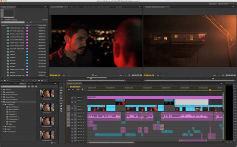 Открытие проекта в Adobe Premiere Pro