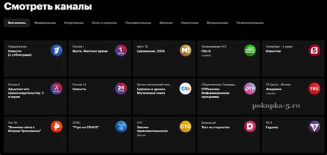 Отсутствуют некоторые каналы на Яндекс ТВ