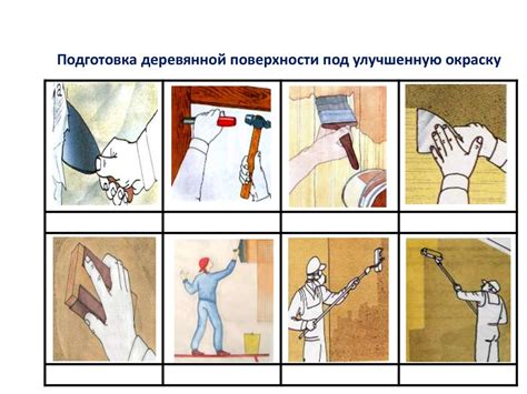 Подготовка деревянной поверхности