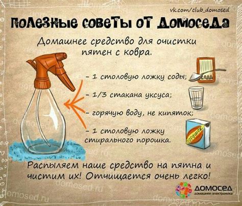 Полезные советы для предотвращения пятен