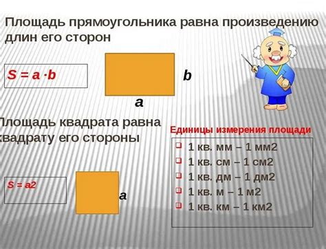 Примеры расчета площади