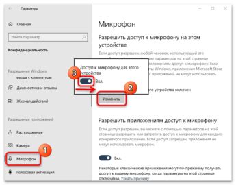 Проверьте права доступа к микрофону в антивирусной программе