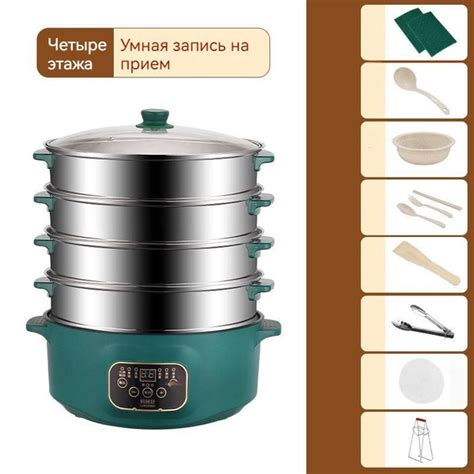 Регулировка температуры и времени приготовления