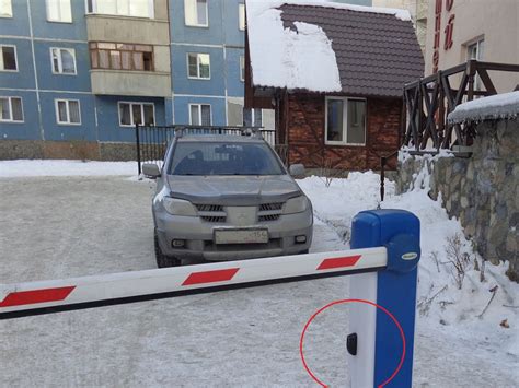 Тестирование проезда через шлагбаум