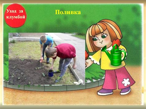 Уход за клумбой
