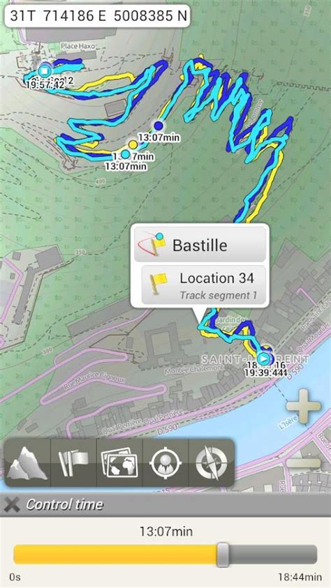  Использование карты в AlpineQuest GPS 